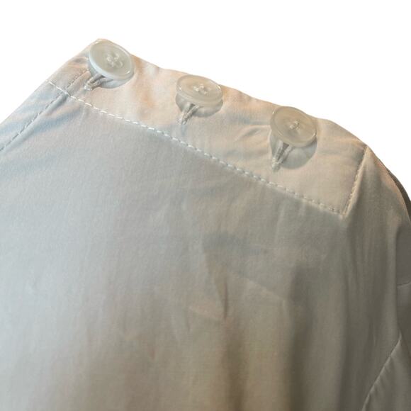 New ~ NORDSTROM ~ Puff Sleeve Belted 100%  Cotton Dress ~ VACAY CRUISE - Picture 5 of 11